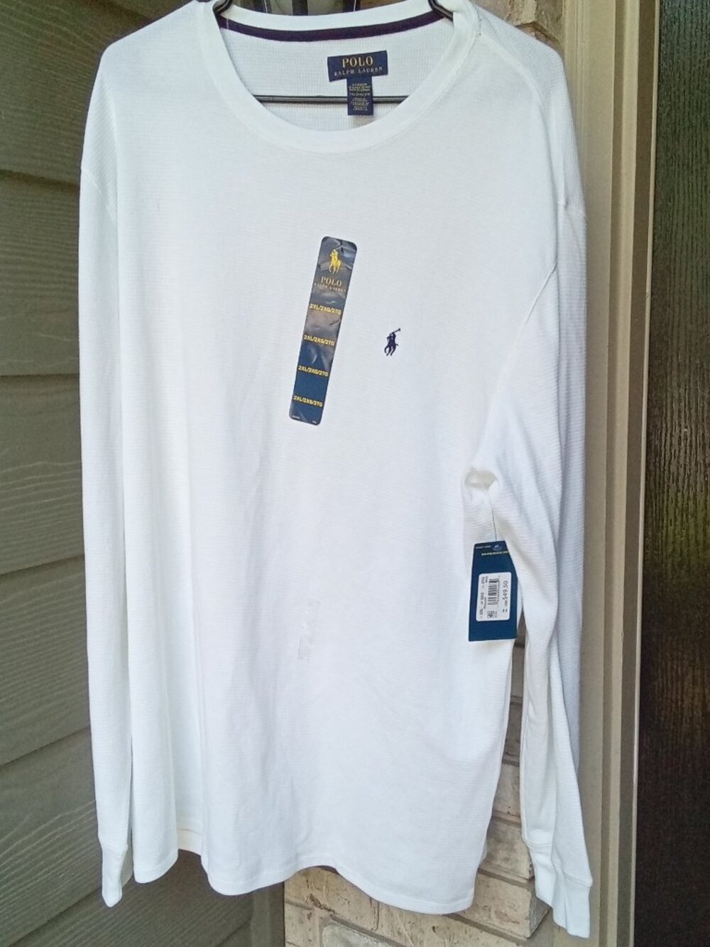 The Polo Ralph Lauren Waffle Knit Thermal Crewneck Shirt